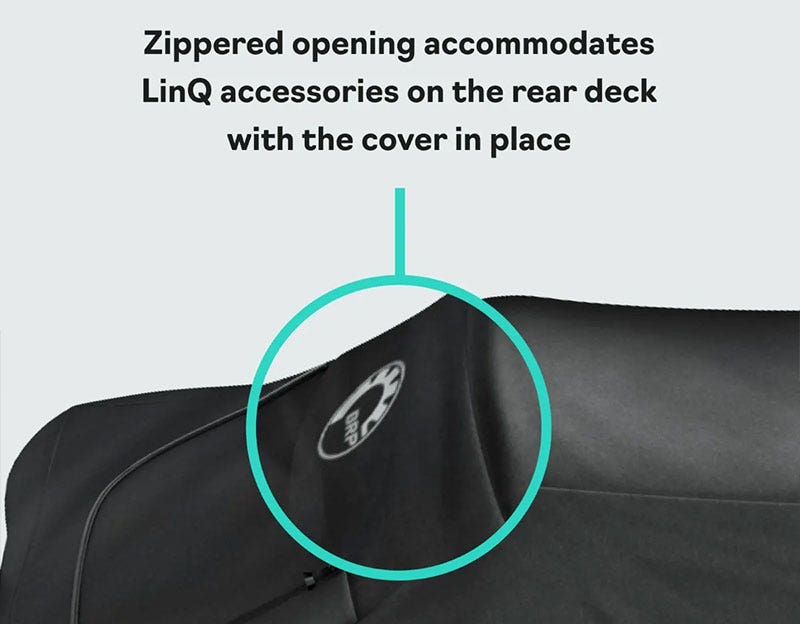 SEA-DOO 2020+ GTI, GTR & WAKE 170 WATERCRAFT COVER - BLACK - Image 7