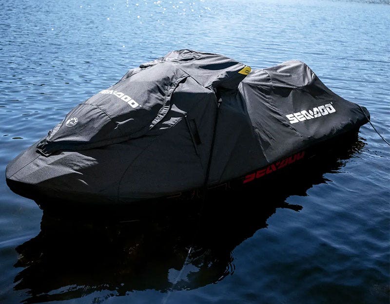 SEA-DOO 2020+ GTI, GTR & WAKE 170 WATERCRAFT COVER - BLACK - Image 10