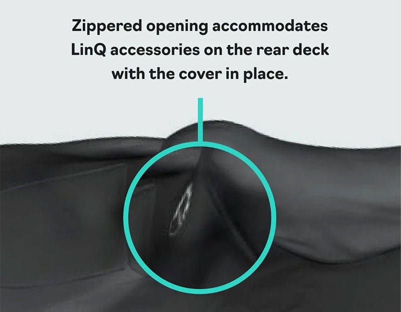 SEA-DOO 2018+ RXT, GTX & WAKE PRO WATERCRAFT COVER - BLACK - Image 6