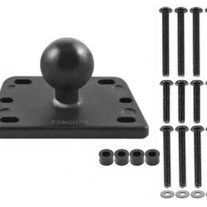 RAM MOUNTS RESERVOIR COVER BASE WITH 1" BALL CENTERED