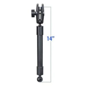 RAM MOUNTS LONG EXTENSION POLE WITH (2 QTY) 1" DIA BALL ENDS, AND DOUBLE SOCKET ARM