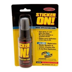 STICK ON DECAL APPLICATION FLUID