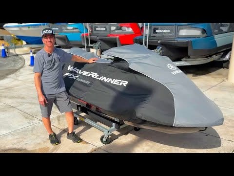 SEA-DOO 2012~20 RXP & 2017~19 GTR-X WATERCRAFT COVER - BLACK/GRAY - Image 3