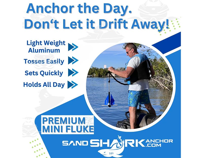 MINI FLUKE ANCHOR COMPACT WITH ANCHOR, LINE AND CASE - Image 14