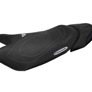 RIVA KAWASAKI 2006+ STX-F SEAT COVER - BLACK/SILVER STITCHING