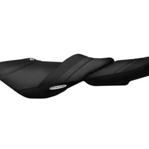 RIVA KAWASAKI ULTRA 310R & 310X-SE SEAT COVER - BLACK/BLACK/SILVER STITCHING