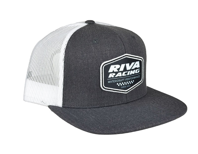 RIVA RACING HYDRO TRUCKER HAT - CHARCOAL/WHITE