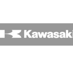 KAWASAKI 12" DECAL STICKER - WHITE
