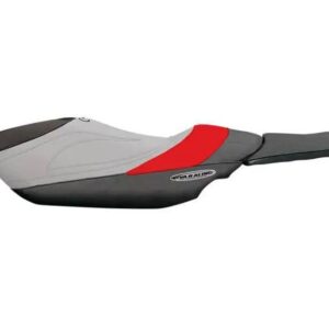 RIVA YAMAHA FZS SEAT COVER-BLACK/RED/SILVER