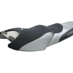 RIVA YAMAHA XLT SEAT COVER - 2PCS-BLACK/SILVER