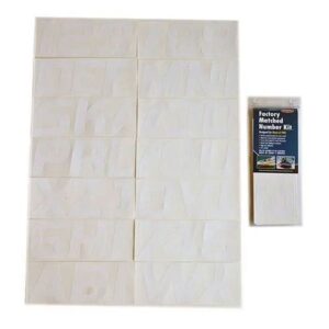 FACTORY MATCHED WHITE REGISTRATION KIT