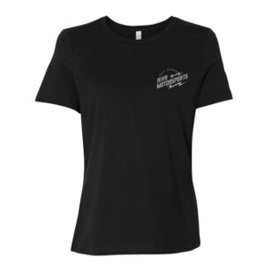 RIVA MOTORSPORTS WOMEN'S BOLT TEE - BLACK/GRAY